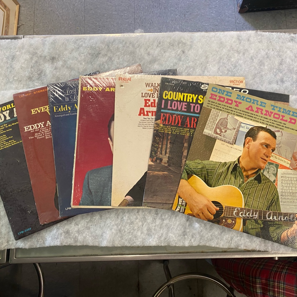 Eddy Arnold Vintage Vinyl Record Collection